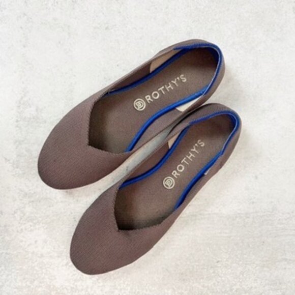 Rathys Round Toe Flats in Mink Mauve 11 - Picture 1 of 6
